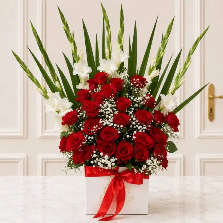 Red Flowers Box
